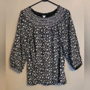 J.Jill 3/4 Sleeve Blouse